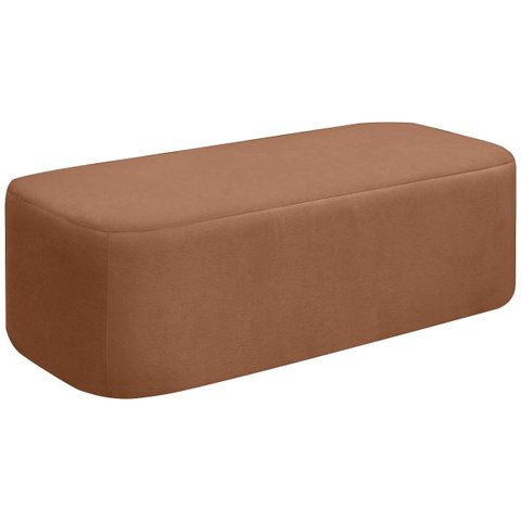 Puff Calçadeira Orgânico Cristal Cama King 1,95 Sala Bouclê:king 1,95m/terracota