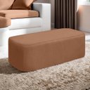 Ver imagem 4 de Puff Calçadeira Orgânico Cristal Cama King 1,95 Sala Bouclê:king 1,95m/terracota