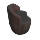 Ver imagem 3 de Kit Namoradeira + Poltrona Decorativa Beatriz Orgânica Couro Marrom
