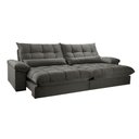 Ver imagem 5 de Sofá Liz 02 Módulos de 120cm Br 25cm Meu Sofá Online A231 Linho Cinza Escuro