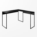 Ver imagem 1 de Mesa de Escritório em L Home Office Start 118x90cm Estilo Industrial Preto - Desk Design