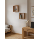 Ver imagem 2 de Kit de 2 Nichos 30cm Mdf Freijó - On Móveis
