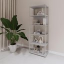 Ver imagem 1 de Estante Industrial em Metal 173cm com 5 Prateleiras Cinza F5 Cor:cinza