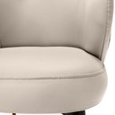 Ver imagem 7 de Kit 2 Cadeiras de Jantar Estofada Milano Design Italiano com Encosto Ergonômico - Bege-caramelo