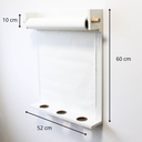 Ver mais imagens de Painel Lousa Criativa Educativa Montessori Branca + Rolo de Papel para Desenho e Pintura