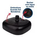 Ver imagem 6 de Base para Guarda-sol Ombrelone Plástica Areia Agua Mor Preta