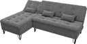 Ver imagem 4 de Sofá Cama com Chaise 3 Lugares 2,00 Mts Nice Matrix