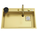 Ver imagem 7 de Cuba para Cozinha Gourmet Miami Dourada Aço Inox 304 Goldenx