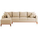 Ver imagem 2 de Sofá 4 Lugares Beny com Chaise Esquerdo Suede Bege