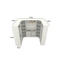 Ver imagem 1 de Kit Armário Closet Modulado M7 (colmeia, loja, Expositor, sapateira, roupa, organizador)