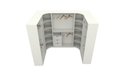 Ver imagem 4 de Kit Armário Closet Modulado M7 (colmeia, loja, Expositor, sapateira, roupa, organizador)
