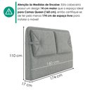 Ver imagem 3 de Cabeceira Queen 160 cm Malu com Frame Linho Sl 66 Peer