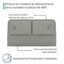 Ver imagem 5 de Cabeceira Queen 160 cm Malu com Frame Linho Sl 66 Peer