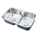 Ver imagem 2 de Cuba Cozinha Aço Inox 1mm Escovado C202ld 81,9x47,8x21,5 Cm