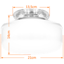 Ver imagem 2 de Plafon Colonial Aluminio Branco Drops Leitoso Boca 10 Retrô