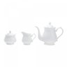 Conjunto 3 Peças de Porcelana de Chá Fancy Branco - Wolff - 3