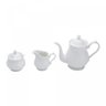 Conjunto 3 Peças de Porcelana de Chá Fancy Branco - Wolff - 2