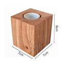 Ver imagem 4 de Abajur Madeira Cube P/ Sala Mesa Quarto Cabeceira De Cama