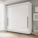 Ver imagem 1 de Roupeiro Valência 2 Portas de Correr 2 Gavetas 177x213cm Branco 240835
