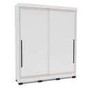 Ver imagem 2 de Roupeiro Valência 2 Portas de Correr 2 Gavetas 177x213cm Branco 240835