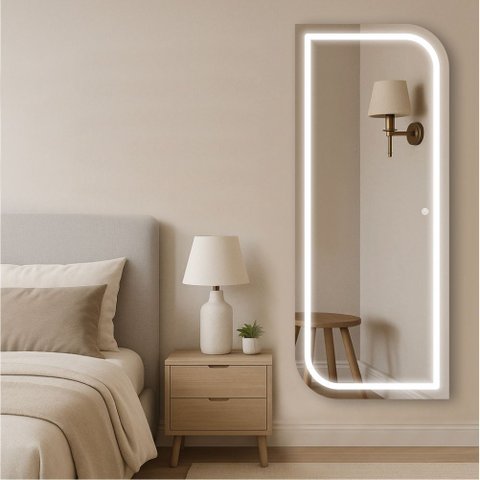 Espelheira 200x70 E24 Polido Sup Par Led Jat 01 Branco Touch