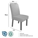 Ver imagem 3 de Sala de Jantar 110x110 MDF/Vidro 4 Cadeiras Safira Bom Pastor