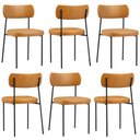 Ver imagem 1 de Kit com 6 Cadeira Mila Laminado Wisky - Fdecor