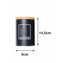 Ver imagem 2 de Kit 2 Potes Metálicos Café e Açúcar Preto Fosco 14,5cm