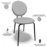 Kit 04 Cadeiras Para Sala de Jantar Cozinha Évora L02 Linho Cinza - Lyam Lyam Decor - 3