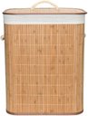 Ver imagem 2 de Cesto de Roupa Suja em Bambu com Tampa Banheiro e Lavanderia