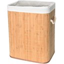 Ver imagem 1 de Cesto de Roupa Suja em Bambu com Tampa Banheiro e Lavanderia
