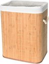 Ver imagem 1 de Cesto de Roupa Suja em Bambu com Tampa Banheiro e Lavanderia