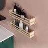 Kit 2 Prateleiras de Madeira Pinus para Banheiro Organizadora e Decorativa - Selena - 3
