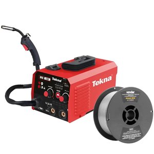 Inversora de Solda Multiprocesso 120a com Arame 0,8 Mm 1kg Tekna-220v