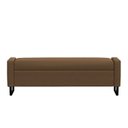 Ver imagem 3 de Recamier Bau Paris Base de Metal 1,20m Suede Marrom - Inova Decorações