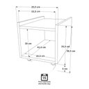 Ver imagem 4 de Suporte para Cpu e Estabilizador com Rodinhas Netmobil - Branco