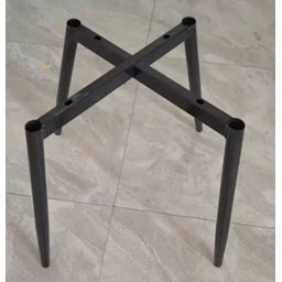 Kit 6 Cadeira Poltrona Vintage Eames em Tecido Veludo Preto:veludo Preto/preto/listras - 3