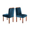 Ver imagem 5 de Conjunto Sala de Jantar 4 Lugares Mesa Lisy e Cadeiras Safira Móveis Mix