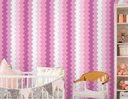 Ver imagem 1 de Papel de Parede Infantil - Ondas Verticais Rosa Arte Destaque 2 Metros