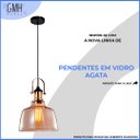 Ver imagem 2 de Pendente Moderno Âmbar Cozinha Gourmet Mesa Bancada Aparador