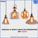 Ver imagem 3 de Pendente Moderno Âmbar Cozinha Gourmet Mesa Bancada Aparador