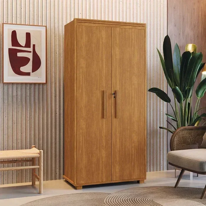 Multiuso Atenas 100% Mdf Pés Madeira Cinamono Fenix