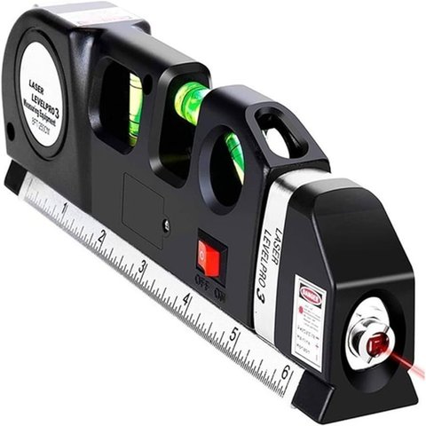 Trena Nivel a Laser Profissional 2.5m Medidor Nivelador