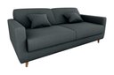 Ver imagem 3 de Sofá Cama Premium 3 Lugares 1,90 Larg Emilia Matrix Cor:veludo Cinza