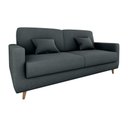 Ver imagem 1 de Sofá Cama Premium 3 Lugares 1,90 Larg Emilia Matrix Cor:veludo Cinza
