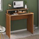 Ver imagem 1 de Escrivaninha Versátil com Suporte para Monitor e Anny 2 Nichos 90,8cm Freijó