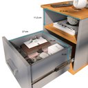 Ver imagem 5 de Mesa de Cabeceira Balli Multifuncional 2 em 1 Suspensa Gaveta Oculta Compartimento Secreto - Oliart