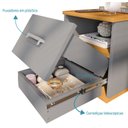 Ver imagem 6 de Mesa de Cabeceira Balli Multifuncional 2 em 1 Suspensa Gaveta Oculta Compartimento Secreto - Oliart
