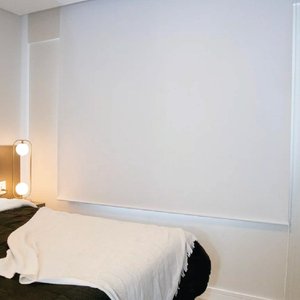 Persiana Rolo Blackout Pinpoint Branco - 1,40m x 1,20m