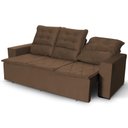 Ver imagem 5 de Sofá Retrátil e Reclinável 180cm Suede com Molas Espirais Europa King House